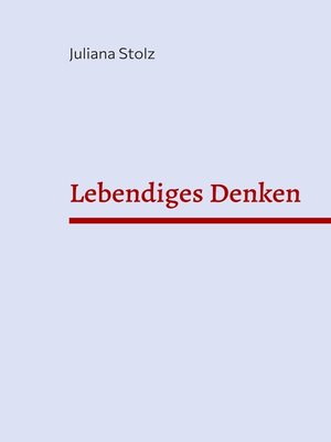 cover image of Lebendiges Denken